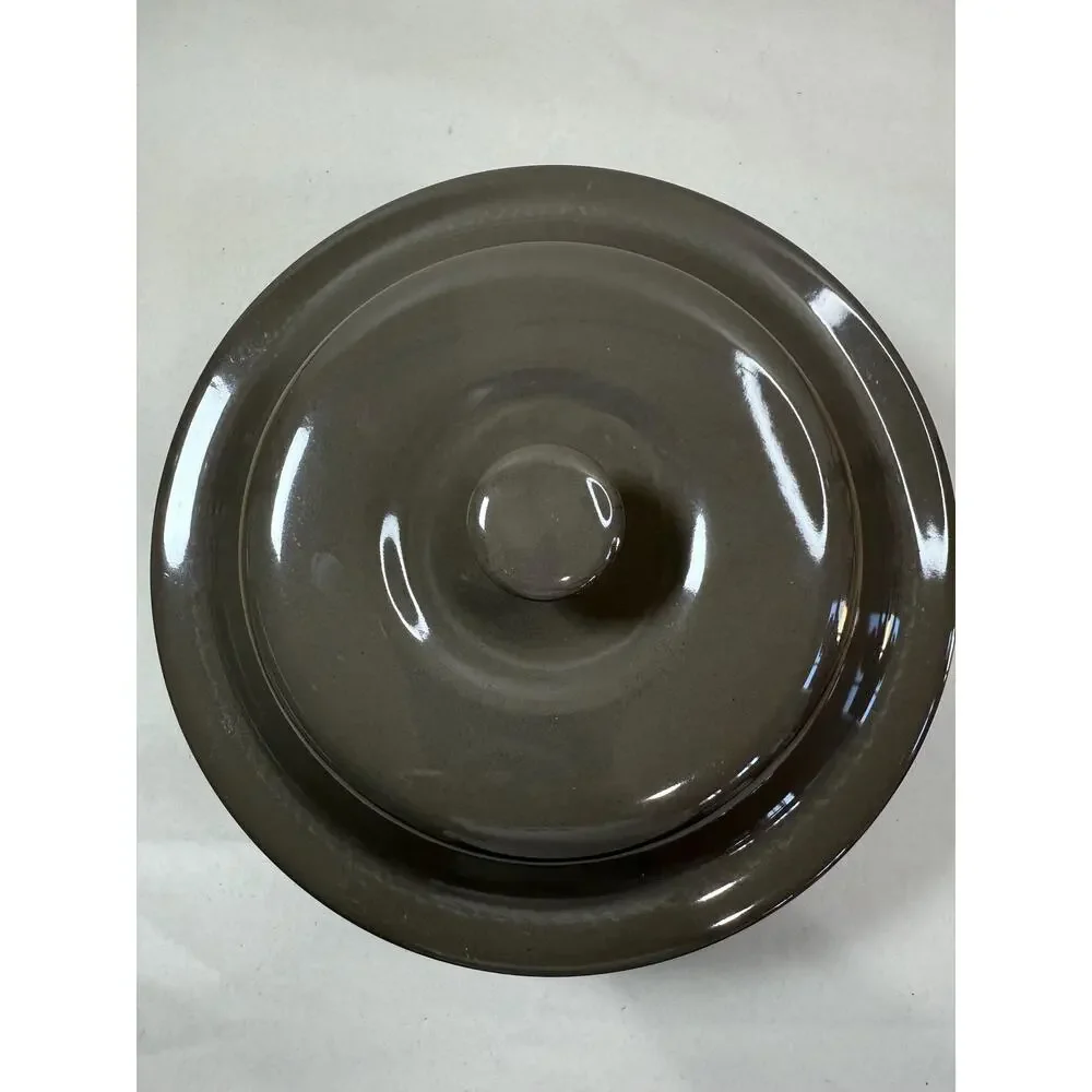 Pampered Chef Stoneware 6 Cup Covered Casserole | 1.5L Charcoal Gray